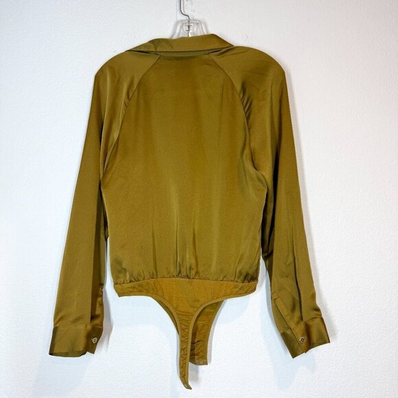 Marciano Guess Gold Blouse Top Bodysuit Small - Picture 5 of 12